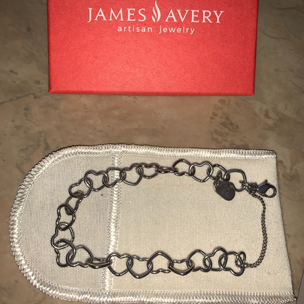JAMES AVERY connected hearts charm bracelet